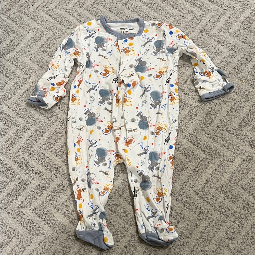 Magnetic Me Colorful Animal Print Footie